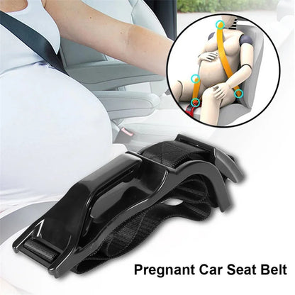 Pregnancy belly seat belt adjuster