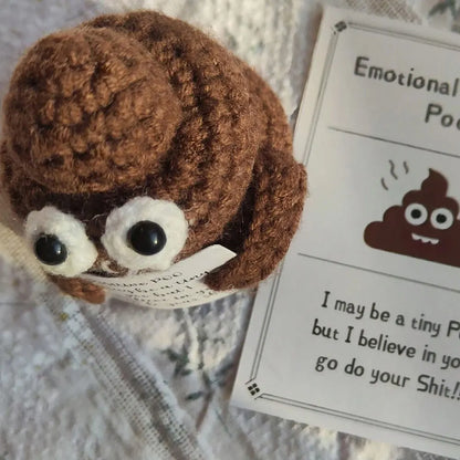 Positive POOP Reminder- Wool Handmade Crochet